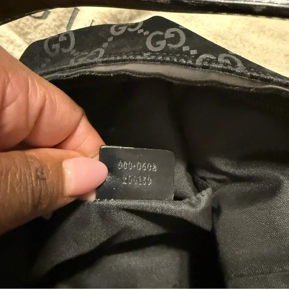 Gucci Black GG Monogram Shoulder Hobo Bag - Picture 6 of 13